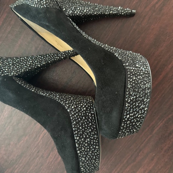 Enzo Anciolini Beccalynn black suede platform Pump - Picture 3 of 5
